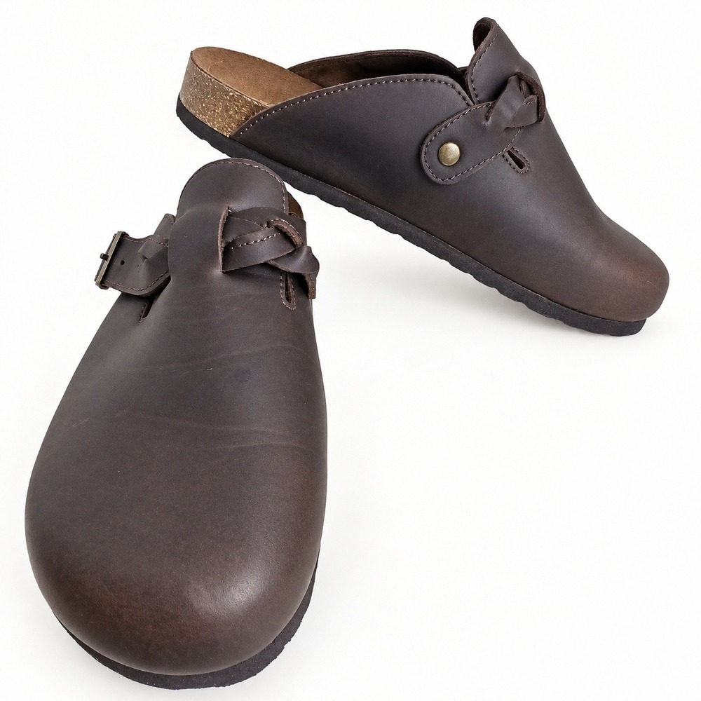 Cliffs White Mountain Bryson Clogs Women 10W Brown Boho Buckle Cottagecore Mules